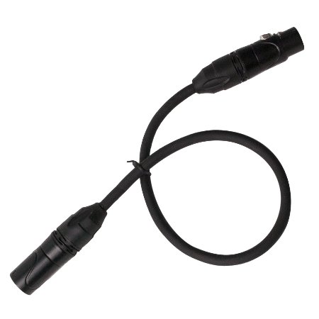 LyxPro Balanced XLR Cable 3 ft Premium Series Professional Microphone Cable Powered Speakers and Other Pro Devices Cable Black