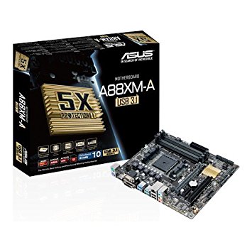 Asus Micro ATX DDR3 2400 AMD Socket FM2 6 x SATA 6Gbs Motherboard (A88XM-A/USB 3.1)