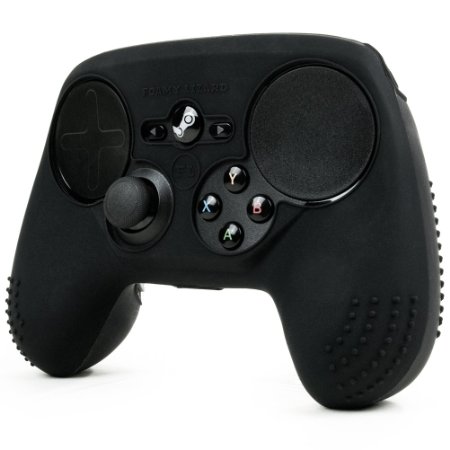 ParticleGrip STUDDED Skin for Steam Controller by Foamy Lizard ® Sweat Free 100% Silicone Skin Cover w/Raised Anti-slip Studs (SKIN, BLACK)