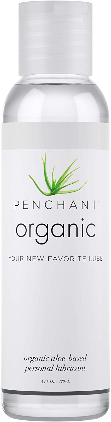 Organic Lubricant for Sensitive Skin by Penchant - Aloe Based, Discreet Label - Best Personal Lube for Women and Men – Lubrication Gel Without Parabens or Glycerin 4oz