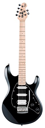 Sterling by Music Man S.U.B. Series Silo3 Silhouette Electric Guitar, Black