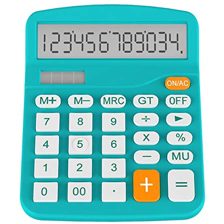 Calculator, Helect Standard Function Desktop Calculator (Blue) - H1001B