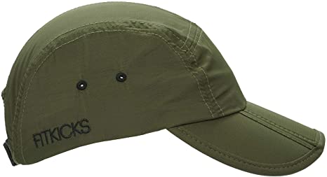 FitKicks Folding Adjustable Cap UPF 50  Active Lifestyle Hat Unisex Headgear