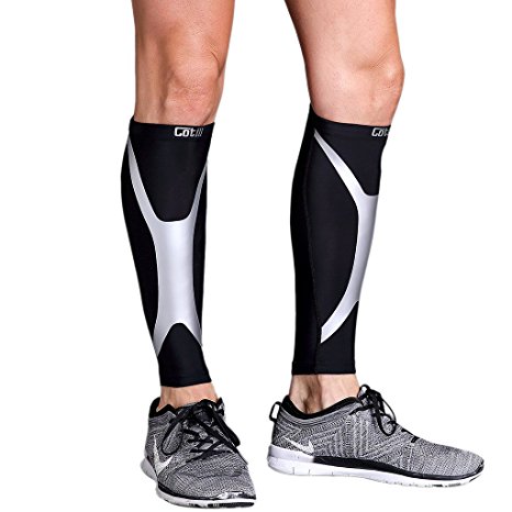 Calf Compression Sleeve - Cotill Energy Web - Footless Leg Compression Socks for Women Men - Calf Guard Sleeves for Shin Splints Running, Cycling, Basketball, Travel, Circulation & Support