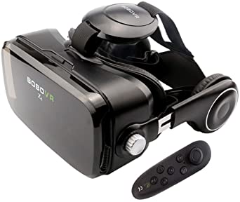 BOBOVR Z4 Virtual Reality Headset, 3D Glasses 120°FOV Adjustable Focal Length Stereo Headphone VR for 4.0-6.0 inch Smartphone