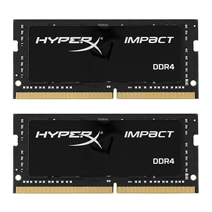 Kingston Technology HyperX Impact 32GB 2666MHz DDR4 CL15 260-Pin SODIMM Laptop Memory, Kit of 2 (HX426S15IB2K2/32)