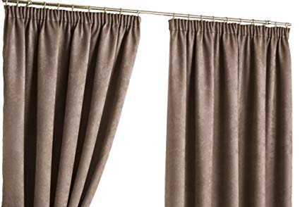Hamilton McBride Belvedere Blackout Mink Lined Readymade Curtain Pair 138x108in(350x274cm) Approx