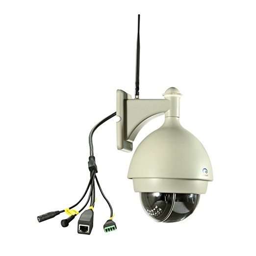 EYE SIGHT ES-IP935IW Outdoor Dome PTZ Waterproof H.264 Megapixel Surveillance P2P IP Camera (Gray)