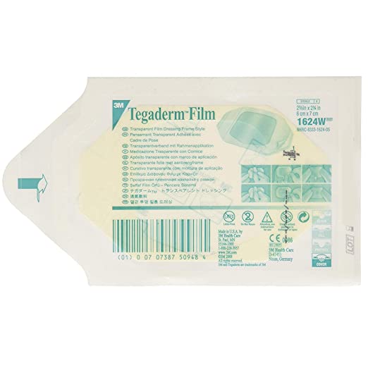 3M Tegaderm movie, 6.0cm x 7.0cm, transparent, 50 pieces