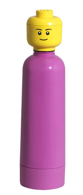 LEGO Drinking Bottle Bright Pink