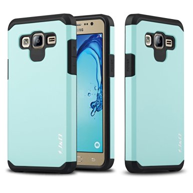 Galaxy On5 Case, J&D [Dual Layer] [Heavy Duty Protection] Hybrid Shock Proof Fully Protective Rugged Case for Samsung Galaxy On5 - Mint