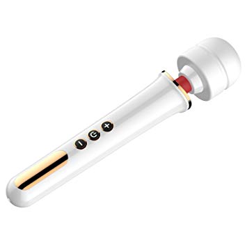 Wireless Wand Massager Handheld-10 Vibration Patterns & 5 Speeds Powerful Personal Rechargeable Massager for Blood Circulation|Body Recovery|Arthritis Inflammation|Cervical Spondylosis-Pearl White