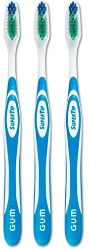 GUM 461 Super Tip Toothbrush - Compact - Soft (3 Pack)