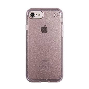 Speck Products Presidio Clear Glitter Case for iPhone 7 - Gold Glitter/Rose Pink Clear
