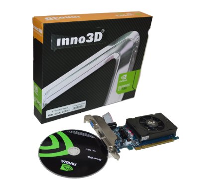 Inno3D Nvidia-Geforce GT 730 4GB DDR3 HDMI DVI VGA video-card PCI-express x16 graphics HD 1080P windows 8/7/vista/XP