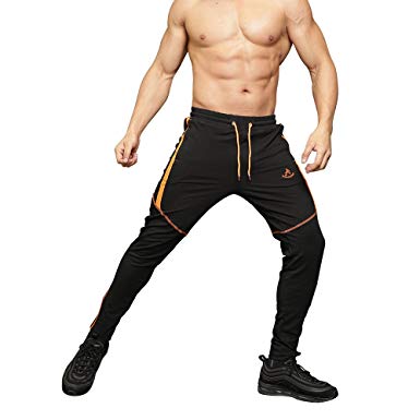 MAIKANONG Men's Jogger Pants with Zipper Pockets and Ankles Attractive Details