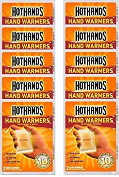 Hand Warmers, 10 Count (5 Pack with 2 Warmers per Pack)