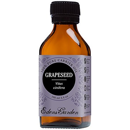 Grapeseed 100% Pure Carrier/ Base Oil- 3.4 oz (100 ml) by Edens Garden