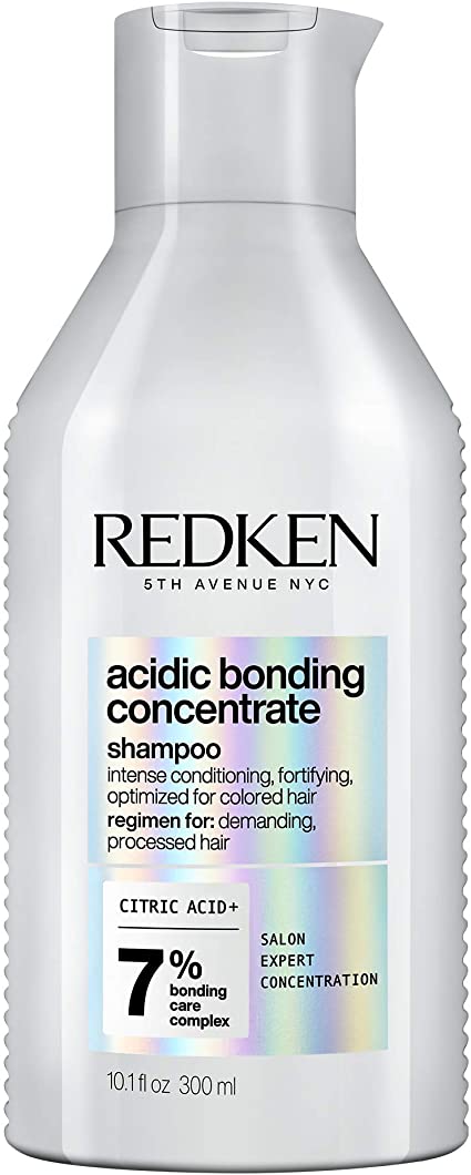 Redken Shampooing Acidic Bonding Concentrate | Pour Cheveux Abimés | Soin Bonding | Acide Citrique | Réparation Cheveux| Protection couleur | 300 ml