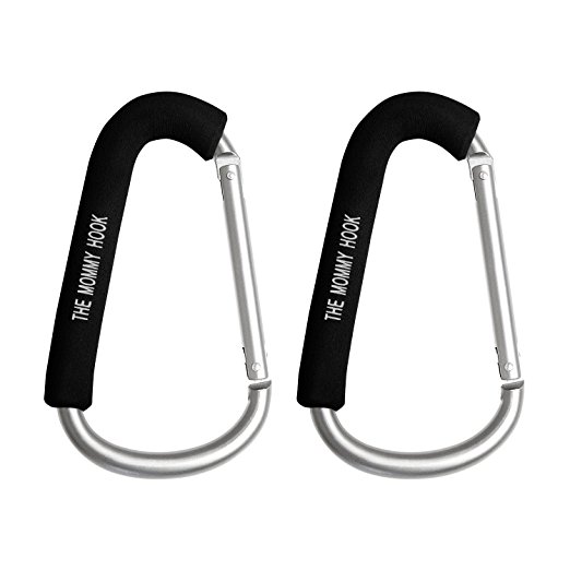 The Mommy Hook Stroller Accessory Silver (2 Pack)