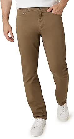 Chaps Men's Pants - Casual Slim Fit Cotton Stretch 5 Pocket Modern Chino Dress Pants - Work Pants for Men