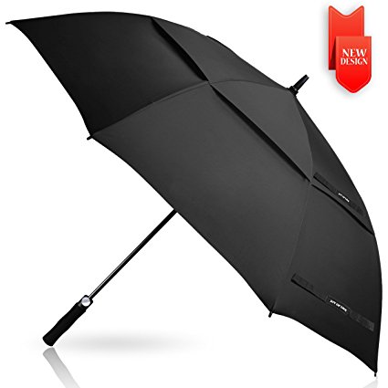 ZOMAKE Automatic Open Golf Umbrella 6268 Inch - Large Rain Umbrella Oversize Windproof Umbrella Double Canopy for Men