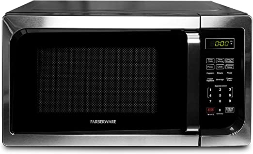 Farberware Classic FM09SSE 900-Watt Microwave Oven, Stainless Steel, 0.9 Cu.Ft