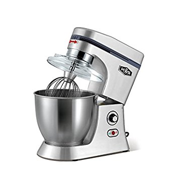 KWS M-B7 Commercial 620W Stand Mixer,7 Quarts Silver Heavy-Duty for Restaurant/Bakery /Tea Shop/Coffee Shop