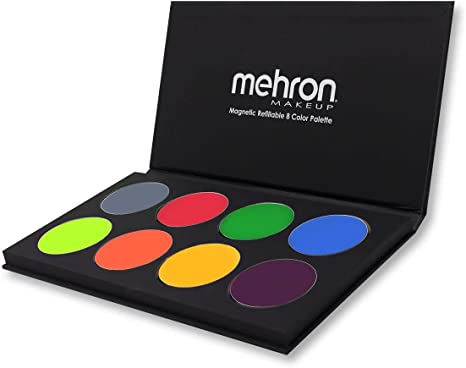 Mehron Makeup Paradise AQ Face & Body Paint 8 Color Palette (Tropical) - Face, Body, SFX Makeup Palette, Special Effects, Face Painting Palette, Theater, Halloween, Parties and Cosplay