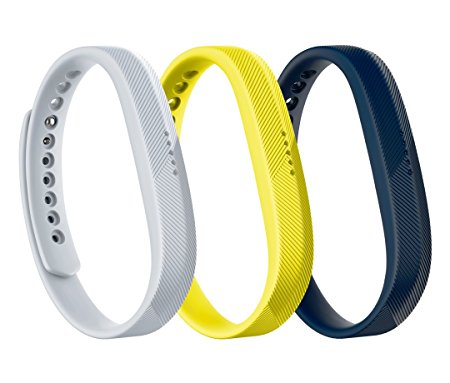 Fitbit Flex 2 Accessory 3 Piece Pack, Sport, Large, 0.13 Pound