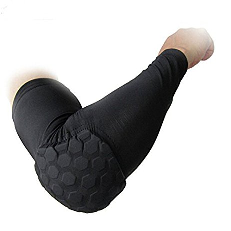 Knee Pads and Elbow Pads, Morris Black & White Sports Porective Support Volleyball Basketball Football Leg & Arm Sleeves for Kids Boys Girls (Only 1 Piece)