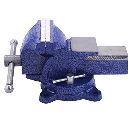 Goplus® 6" Mechanic Bench Vise w/Anvil (Swivel) Table Top Clamp Press Swivel Base Heavy Duty