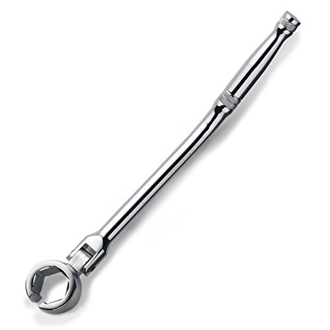 Neiko 03048A O2 Oxygen Sensor Wrench with Contour Handle and Flexible Head, Chrome-Vanadium Steel | 7/8"