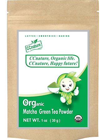 CCnature Organic Matcha Green Tea Powder 1 oz tea sample