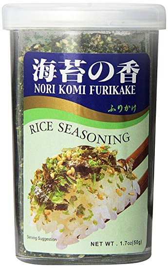 JFC - Nori Komi Furikake (Rice Seasoning) 1.7 Ounce Jar (pack of 4)