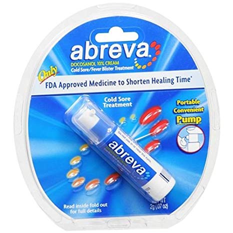 Abreva Cold Sore/fever Blister Treatment Pump, 2 Gm (Pack of 2)