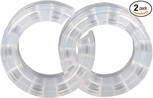 DEDC 2 Pack Car Buffers Shock Absorber, Auto Spring Bumper Cushion, Transparent Car Shock Buffer Power Cushion Type C, Coil Spring Spacer