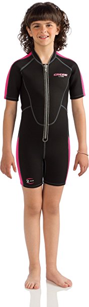 Cressi LIDO JUNIOR, Youth Front Zip Snorkeling Shorty Wetsuit - Cressi: Quality since 1946