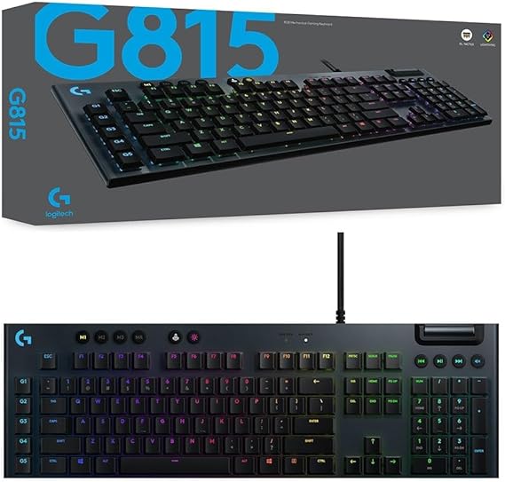 Logitech 920-009222 G815 LIGHTSYNC RGB Mechanical Gaming Keyboard - GL Tactile