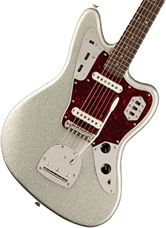 Squier FSR Classic Vibe '60s Jaguar Silver Sparkle, Matching Headstock