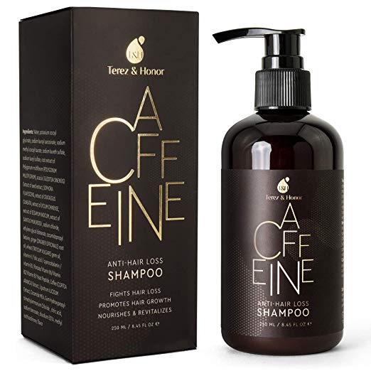Caffeine Anti-Hair Loss and Hair Growth Shampoo, Volumizing Thinning Hair with Natural and Healthy Ingredients