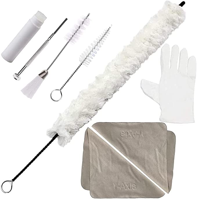 Y-Axis 9 Pcs Flute Cotton Cleaning Brush Kit