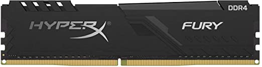 HyperX Fury 32GB 3200MHz DDR4 Ram CL16 DIMM Black Desktop Memory with low-profile heat spreader