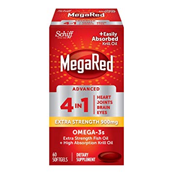 MegaRed Advanced 4in1 900mg, 60 softgels - Concentrated Omega-3 Fish & Krill Oil Supplement