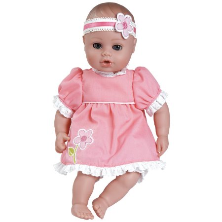 Adora PlayTime Baby- Garden Party - 13" Washable Soft Body Play Doll for Children 12 months & up, with Pink Dress and Bottle