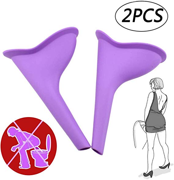 （2 pcs） Female Urination Device Portable Women Urinal Camping Travel Urination Toilet Urine Funnel Toilet