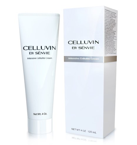 Celluvin Anti Cellulite Cream Caffeine & Retinol Made with Natural & High Quality Ingredients Works Great with Derma Rollers, Cellulite Brushes & Cellulite Massagers, 4 oz