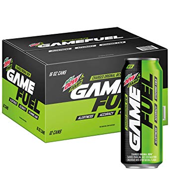 Mountain Dew AMP GAME FUEL, Charged Original Dew, 16 fl oz. cans (12 Pack)