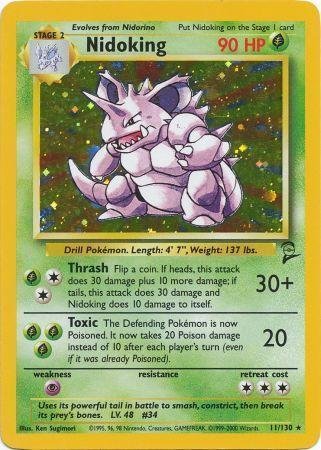 Pokemon - Nidoking (11) - Base Set 2 - Holo