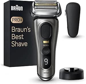 Braun Series 9 PRO  9515s, Rasoir Électrique Pour Homme, 5 Éléments De Rasage, Tondeuse De Précision Intégrée, Base De Recharge, Étanche, 60 Min D'autonomie, Fabriqué En Allemagne, Graphite